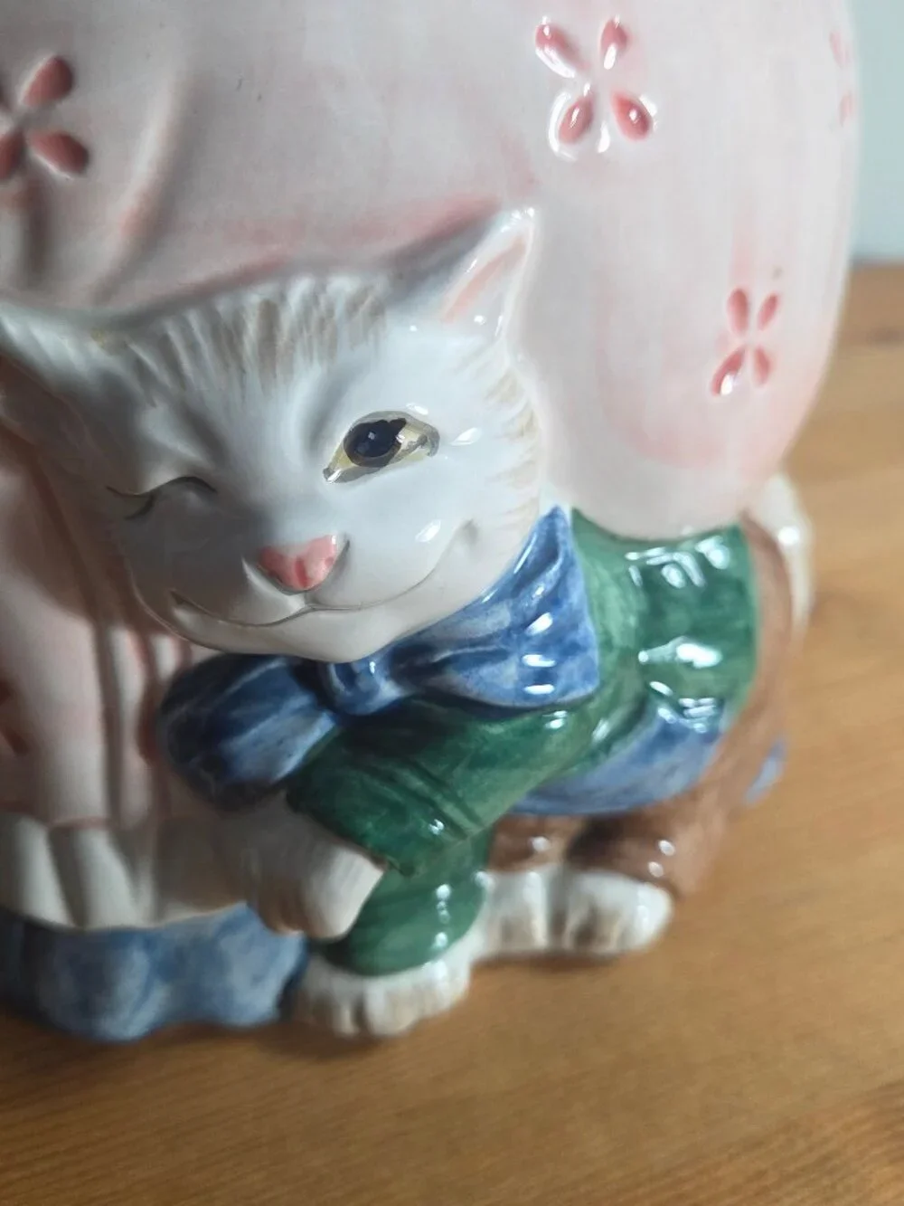 Mother Cat Cookie Jar Kittens Of Knightsbridge 1988 Fitz Floyd Victorian Felines